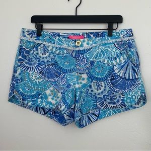Lilly Pulitzer Size 10 Adie Shorts Half Shell 4” Inseam